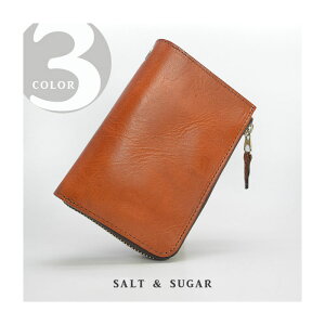 ソルトアンドシュガー財布/≪PI-2863革財布SALT&SUGARウォッシャブル加工ショートウォレットL字ファスナー二つ折り財布≫メンズ本革/レザーウォレット専門店【送料無料】【楽ギフ_包装】【売れ筋】