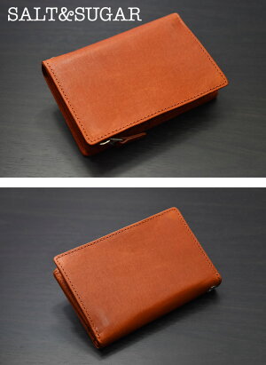 ソルトアンドシュガー財布/≪PI-2868革財布SALT&SUGARベジタブルタンニンマジー縦型ミディアムウォレットキャメル≫ショートウォレット二つ折り財布メンズ本革/レザーウォレット専門店【送料無料】【楽ギフ_包装】【売れ筋】