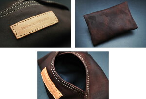 【即納】REDMOONBASICLINE/レッドムーンベーシックライン≪レザーティッシュケースダークブラウン≫【楽ギフ_包装】【メール便不可】【楽ギフ_包装】