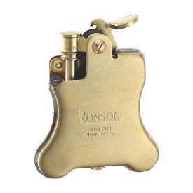 【正規取扱店】オイルライター RONSON Banjo ロンソン バンジョー ブラスサテン R01-1031 世界で初めてワンタッチ着火のオートマチックライター