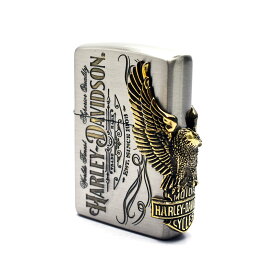 【ZIPPO正規取扱店】【対象商品はインナーケース名入れ無料】ZIPPO ハーレー ジッポー ハーレーダビッドソン HDP-75 サイドメタル Ni&BSコンビ古美 オイルライター ハーレーダヴィッドソン ジッポー