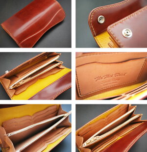 FLATHEAD/フラットヘッド≪STOCKBURG(ストックバーグ)ロングウォレット手縫いFLW-01コードバンブラウン≫ロングウォレット/長財布/本革/ライダースウォレットレザーウォレット専門店カオス【楽ギフ_包装】【送料無料】