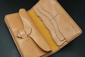 FLATHEAD/フラットヘッド≪STOCKBURG(ストックバーグ)SADDLELEATHERサドルレザーロングウォレットFS-00FSナチュラル小銭差し込み式≫ロングウォレット/長財布/本革/ライダースウォレットレザーウォレット専門店カオス【楽ギフ_包装】【送料無料】【売れ筋】