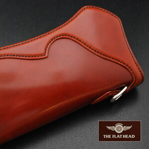 【正規取扱店】【在庫限りで完売】【あす楽対応】FLATHEADフラットヘッド財布ウォレットSTOCKBURGストックバーグFH-W003コードバンロングウォレットブラウン長財布馬革ライダースウォレット【送料無料】