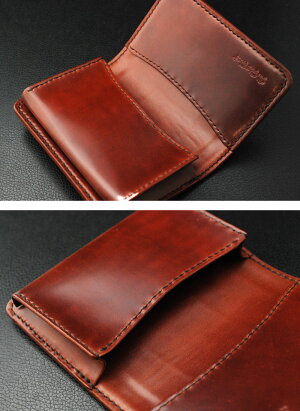 【手縫い】【即納】FLATHEAD/フラットヘッド≪STOCKBURG(ストックバーグ)FH-V003コードバンカードケースブラウン≫名刺入れ/革財布/馬革/レザーウォレット/エンボスシンクステッチ【楽ギフ_包装】【送料無料】【売れ筋】