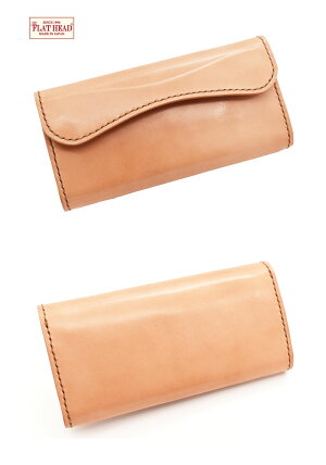 【別注限定モデル】【日本製本革】フラットヘッド財布ウォレット≪THEFLATHEADSTOCKBURGストックバーグフラットヘッドCHAOS別注シリーズFLW-01手縫い多脂革三つ折りロングウォレットタン≫ロングウォレットメンズ長財布本革かっこいいおしゃれ