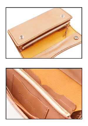 【別注限定モデル】【日本製本革】フラットヘッド財布ウォレット≪THEFLATHEADSTOCKBURGストックバーグフラットヘッドCHAOS別注シリーズFLW-01手縫い多脂革三つ折りロングウォレットタン≫ロングウォレットメンズ長財布本革かっこいいおしゃれ