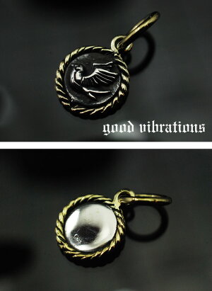 goodvibrations/グッドバイブレーションズ≪スワローツバメ燕チャームペンダントトップ≫スターリングシルバー/純銀/Silver【925】/ブラス/真鍮/ネックレス【楽ギフ_包装】【メール便可】