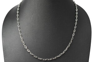 ネックレスチェーンメンズ/goodvibrations/グッドバイブレーションズ≪シルバー925フック型3mm小判チェーン58cm≫スターリングシルバー/純銀/Silver【925】【楽ギフ_包装】【メール便可】