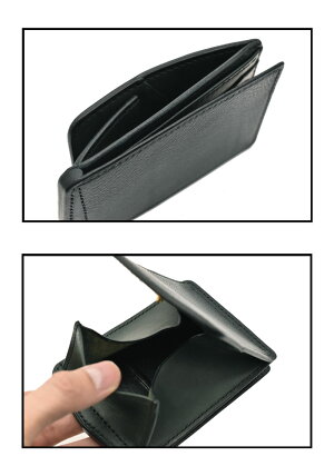 マネークリップ小銭入れ付き日本製本革財布≪GrooverLeatherグルーバーレザー手縫い札バサミボックスコインマネークリップミニウォレットモスグリーン≫レザー牛革日本製牛皮メンズ財布本皮本革かっこいいおしゃれコンパクト財布送料無料