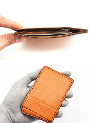 【正規取扱店】折り曲げギミックが使いやすいGrooverLeatherグルーバーレザークレジットカードケース名刺入れパスケースハードカードケースイタリアンレザーバフ加工オイルタンレザー牛革日本製手作りメンズ財布本革キャッシュレス財布【送料無料】