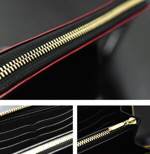 【純日本製】【手縫いピッチ3.5mm】≪OLDPOINT-CLASSICWORKOFART-オールドポイントクラシック・ワーク・オブ・アート手縫いラウンドファスナーウォレット新喜皮革社製コードバンレッド≫イタリアンレザー馬臀部革メンズ財布本革【送料無料】