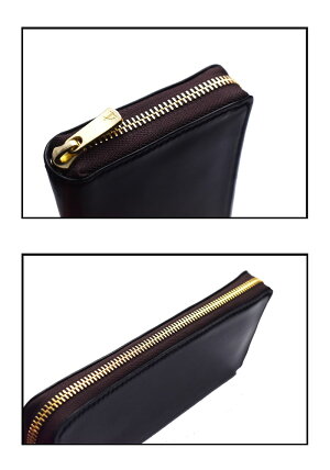 【純日本製】【手縫いピッチ3.5mm】≪OLDPOINT-CLASSICWORKOFART-オールドポイントクラシック・ワーク・オブ・アート手縫いラウンドファスナーウォレットホーウィン社シェルコードバンネイビー/ボルドー≫イタリアンレザー馬臀部革メンズ財布本革【送料無料】