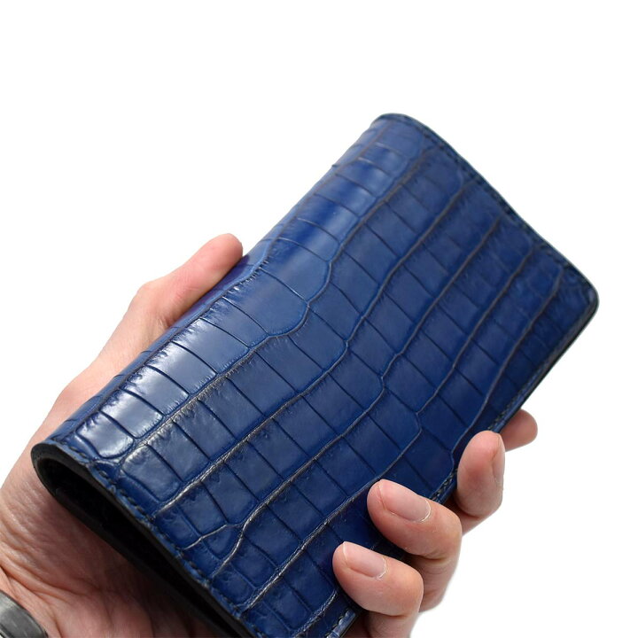 クロコダイル ポロサス 財布 コンパクトウォレット ハンドメイド 