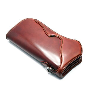 【正規取扱店】【在庫限りで完売】【あす楽対応】FLATHEADフラットヘッド財布ウォレットSTOCKBURGストックバーグFH-W003コードバンロングウォレットブラウン長財布馬革ライダースウォレット【送料無料】
