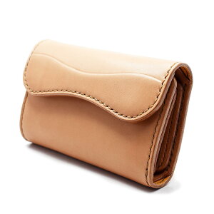 【別注限定モデル】日本製本革フラットヘッド財布ウォレット≪THEFLATHEADSTOCKBURGストックバーグフラットヘッドCHAOS別注シリーズTFW-01手縫い多脂革三つ折りミディアムウォレットタンナチュラル≫レザーウォレットメンズ長財布本革かっこいい