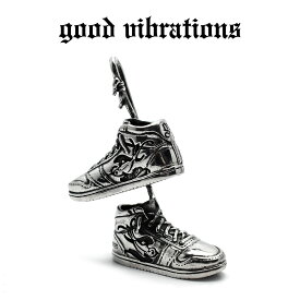 【good vibrations 正規取扱店】【限定】 シルバーアクセサリー スニーカー シューフィティ シュートッシング モチーフ スワロー チャーム ペンダントトップ スターリング シルバー 925 グッドバイブレーションズ