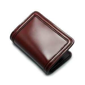 【正規取扱店】【手縫い】【即納】FLATHEAD/フラットヘッド≪STOCKBURG(ストックバーグ)FH-V003コードバンカードケースブラウン≫名刺入れ/革財布/馬革/レザーウォレット/エンボスシンクステッチ【楽ギフ_包装】【送料無料】【売れ筋】