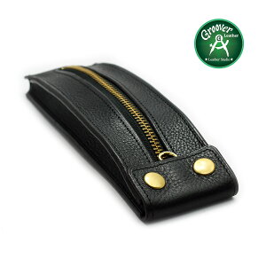 【正規取扱店】【送料無料】Groover Leather グルーバーレザー GPC-100-BLK トスカーナ ビンテージ レザー ペンケース ブラック 筆箱 レザー 牛革 日本製 牛皮 手作り メンズ 財布 本皮 本革