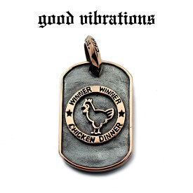 【good vibrations 正規取扱店】【別注 限定】【送料無料】アクセサリー メンズ グッドバイブレーションズ カジノ ブラックジャック ギャンブル カッパー 銅 ドッグタグ ペンダントトップ チャーム ドン勝 PUBG フォートナイト