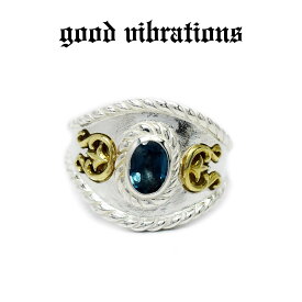 【good vibrations 正規取扱店】【送料無料】シルバーアクセサリー 指輪 グッドバイブレーションズ ロンドンブルートパーズ ナジャ フリーサイズ シルバーリング 13～21号 ネイティブアメリカン スターリング シルバー 925 純銀 真鍮