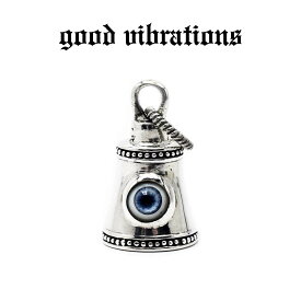 【good vibrations 正規取扱店】【送料無料】シルバーアクセサリー グッドバイブレーションズ アクリルドールアイ 義眼 ベル チャーム ペンダントトップ ゴシック スターリングシルバー 純銀 925 ブラス 真鍮