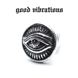 【good vibrations 正規取扱店】【送料無料】シルバーアクセサリー ピアス 片耳 メンズ ブランド グッドバイブレーションズ プロビデンスの目 フリーメイソン かわいい レディース ピアス スタッド スターリング シルバー 925 純銀