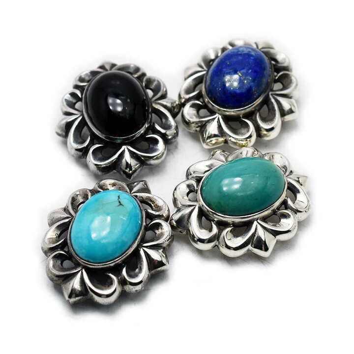 楽天市場】【サイズ35×30mm】カスタムパーツ コンチョ シルバー  