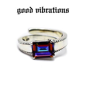 【good vibrations 正規取扱店】【送料無料】シルバーアクセサリー 指輪 グッドバイブレーションズ シルバーリング ミスティッククォーツ 天然石 フリーサイズ 16号 スターリングシルバー 純銀 Silver925 ユニセックス 指輪