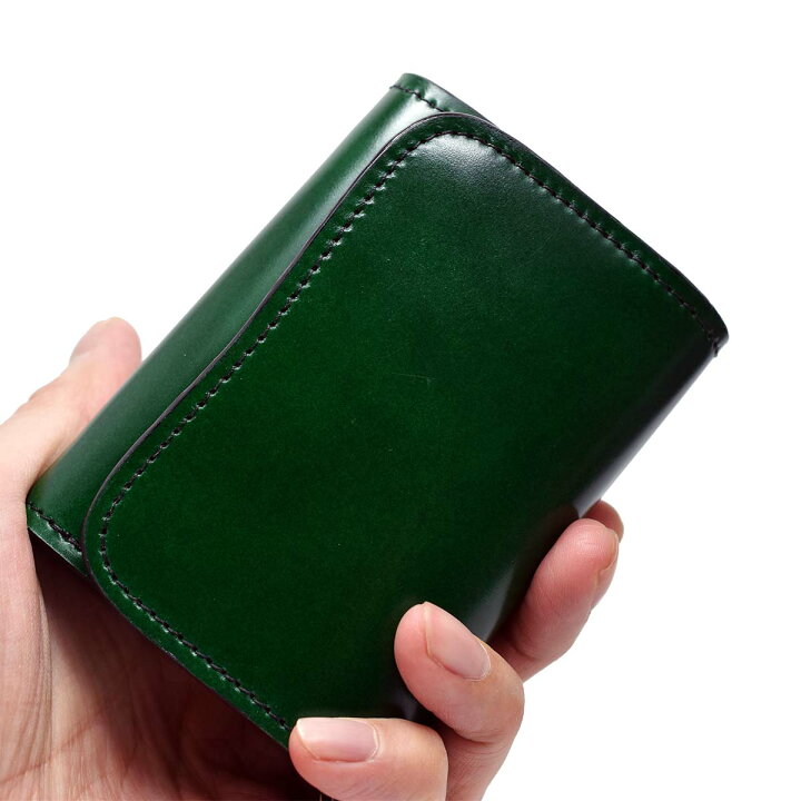 楽天市場】【新色 キャメル】三つ折り財布 メンズ 財布 グリーン 