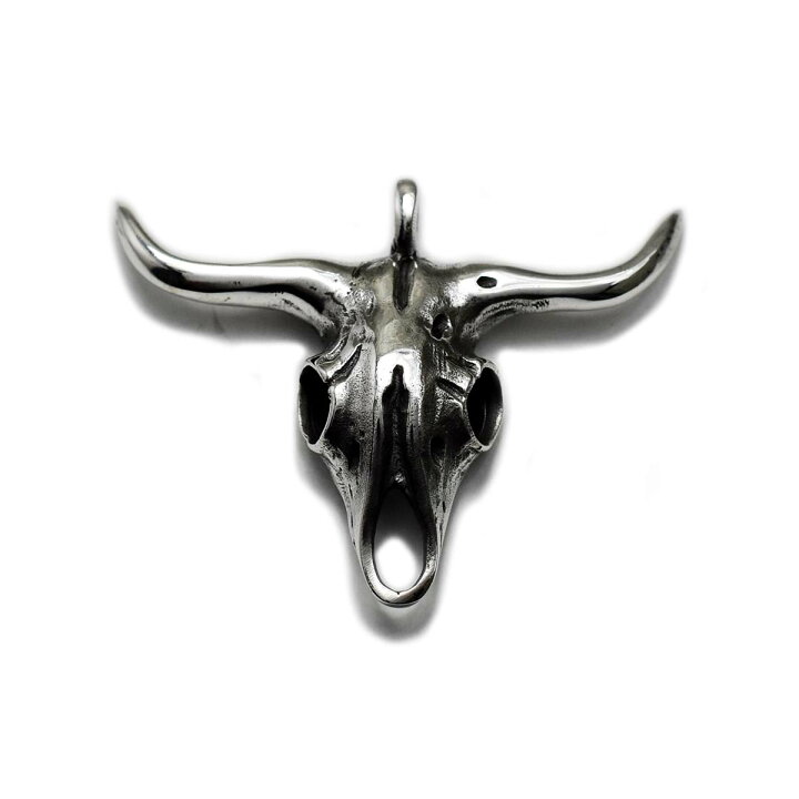 32 41mm シルバーアクセサリー メンズ シルバー925 バッファロースカル 重厚 ペンダントトップ チャーム ネイティブアメリカン インディアンジュエリー モチーフ シルバー925 送料無料 CHAOS Accessory