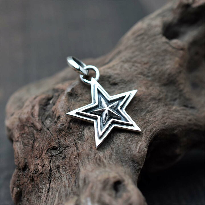 楽天市場】シルバーアクセサリー メンズ シルバー925 星型 スター 