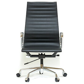 イームズ アルミナムチェア ハイバック フラットパッド ブラック アルミナム オフィスチェア おしゃれ かっこいい デザイナー ミッドセンチュリー チェア 椅子 リプロダクト ジェネリック eames アルミナムグループ