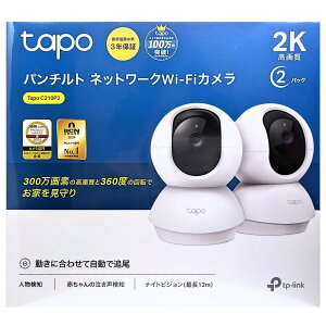 Tapo  lbg[NWi-FiJ J 300f 𑜓x:2K 3MP 360x] ^:C210P2 U(360°/ 114°) oʘb microSD:ő512GB 2