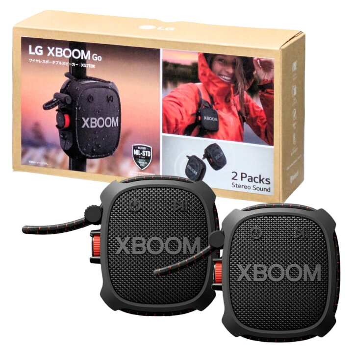 楽天市場】LG XBOOMGo XG2T ワイヤレスポータブルスピーカー 2個パック 