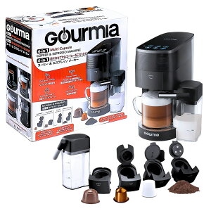 Gourmia (O~A) GCM7200 4-in-1 R[q[GXvb\[J[ (}`JvZΉ K-Cup/lXvb\/h`FOXg/) i:AC100V 50/60Hz 1450W #70113 R[q[[J[ }`JvZ GXv