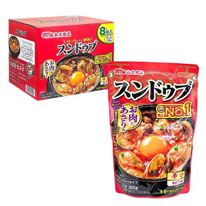 【送料無料】冬の温活ストック 丸大 スンドゥブ辛口 300g×8袋(2人前×8袋=16人前) 本格旨辛スープが決め手 豆腐鍋 常温保存 簡単調理 丸大食品 (Maradal Foods) 原産国:日本 #70714 冬の献立 あたたか