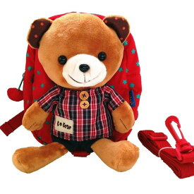 ボボベア（ 波波熊）クマ リュック スクールバック BBX リュック 取り外し可能な ぬいぐるみ付き リード ハーネス／ベビー 調節リード付き（最長90cm）ショルダーがずれにい 迷子防止ひも