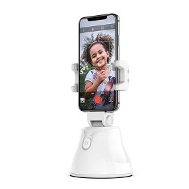 父の日 360°回転 オブジェクト追跡 自動追跡機能 顔追跡ホルダー iPhone/Android対応 1/4スレッド三脚取り付け可能