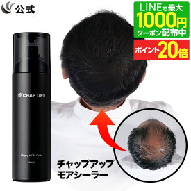 【P10倍＆LINE登録で1,000円OFFクーポン配布中 12/11 1:59まで】【全額返金保証】 公式 チャップアップ CHAP UP モアシーラー 無臭タイプ 薄毛隠し 毛髪ケア 白髪 ウォータープルーフ 薄毛対策 ブラック スプレー スタイリング 速乾 ハゲ隠し 白髪隠し 150g 1本～