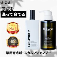 【全額返金保証】 送料無料 公式 チャップアップ 育毛ローション 1本×120mL＆ シャンプー 1本×300mL CH…