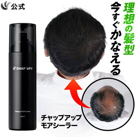 【全額返金保証】 公式 チャップアップ CHAP UP モアシーラー 無臭タイプ 薄毛隠し 毛髪ケア 白髪 ウォータープルーフ 薄毛対策 ブラック スプレー スタイリング 速乾 ハゲ隠し 白髪隠し 150g 1本～