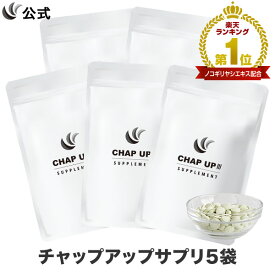【全額返金保証】 送料無料 公式 チャップアップ サプリメント CHAP UP ノコギリヤシ サプリ 亜鉛 頭皮ケア ヘアケア 髪の毛 ボリュームアップ 髪 男性用 男 120粒 5袋