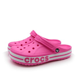 【スーパーSALE割引クーポン発行中】 crocs クロックス レディース メンズ 男女兼用 ユニセックス 定番 サボ アウトドア スポーツ 水陸両用 サンダル BAYABAND CLOG バヤバンド クロッグ 205089-6QQ ピンク