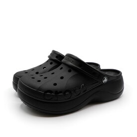 【スーパーSALE割引クーポン発行中】 crocs クロックス レディース メンズ 男女兼用 ユニセックス 定番 サボ アウトドア 厚底 サンダル バヤ プラットフォーム クロッグ 208186-001 ブラック 黒