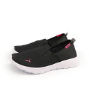 PUMA プーマ レディース カジュアル ローカット スニーカー シューズ スリッポン フレックス リニュー スリップオン 371951-03 ブラック