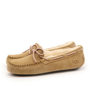 特価★ UGG アグ レディース カジュアル ムートン あったか もこもこ リボン 屋内外 秋 冬 モカシン ローファー スリッポン ルーム シューズ ダコタ 1107949 タバコ