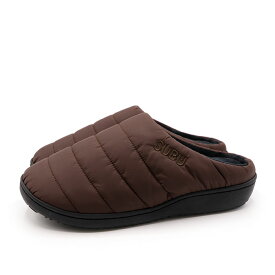 【超ポイントバック祭 割引クーポン発行中】SUBU スブ レディース メンズ 男女兼用 ユニセックス 秋冬 防寒 裏起毛 アウトドア カジュアル スリッポン サンダル オリジナル エフライン SUBU DARK BROWN ダーク ブラウン