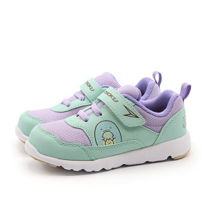 Achilles アキレス ベビー キッズ ゴム紐 マジックテープ キャラクター スニーカー 瞬足 足育「すみっコぐらし」 C-256 SKF2560-SX-140 サックス とかげ