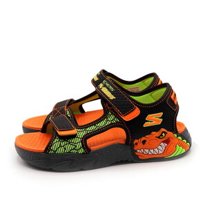 �y3,000�~�ȏ��10%OFF�N�[�|�� 5/18 00:00�`5/21 09:59�z ������ SKECHERS �X�P�b�`���[�Y �L�b�Y �W���j�A �J�W���A�� �A�E�g�h�A LED �Ռ��Ō��� �T���_�� �N���[�`���[ �X�v���b�V�� 400614l-BKOR �u���b